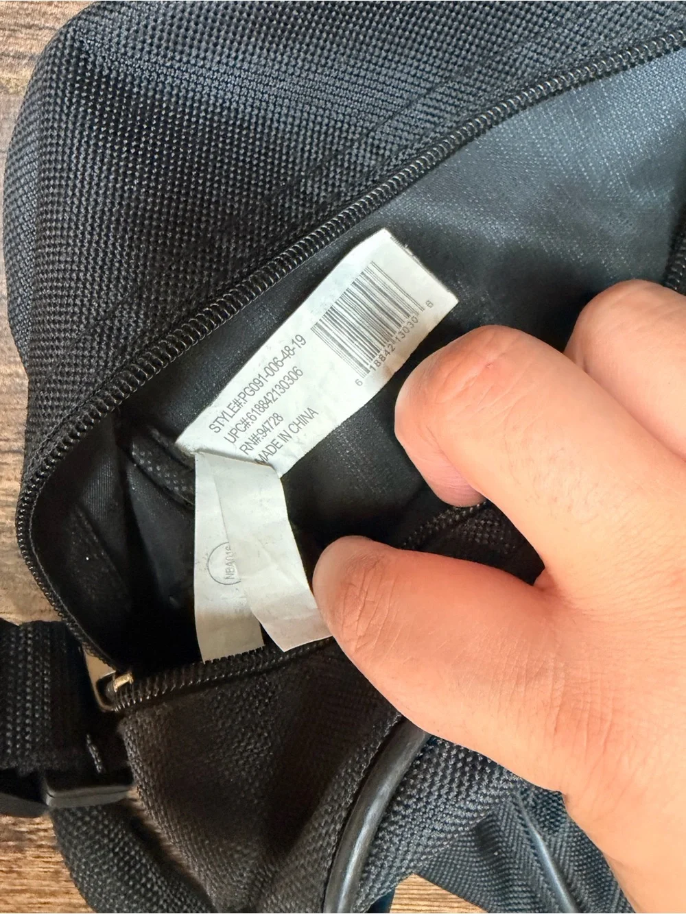 Black Laptop Shoulder Bag for Men